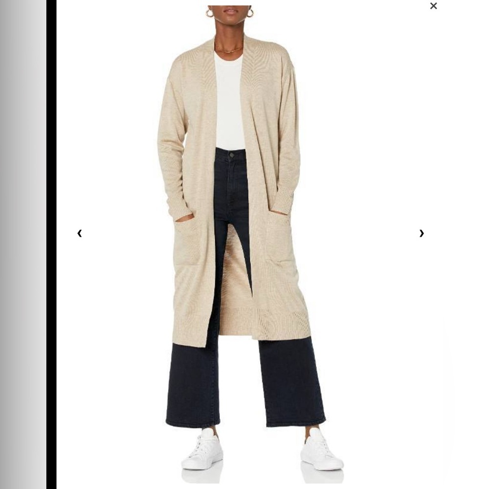The Drop Women's Daisy Layering Duster, Heather Sand, XS / NWT